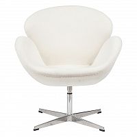 кресло swan chair белое в Энгельсе