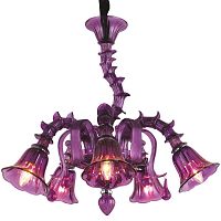 подвесная люстра arte lamp corno a8023lm-5cc фиолетовая в Энгельсе