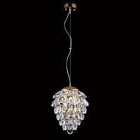 подвесной светильник crystal lux charme sp3+3 led gold/transparent в Энгельсе