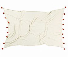 плед с помпонами терракотовый в Энгельсе