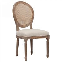 стул vintage french round cane back кремовый лён в Энгельсе