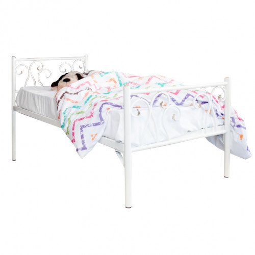 кованая кровать детская 70х160 белая лацио kids в Энгельсе