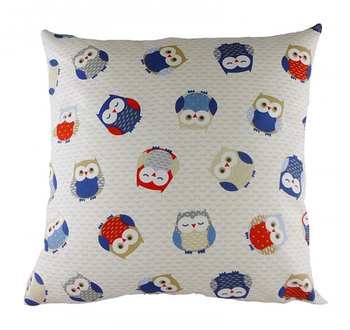 подушка с принтом owl print blue в Энгельсе
