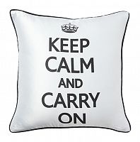 подушка с надписью keep calm and carry on в Энгельсе