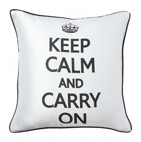 подушка с надписью keep calm and carry on в Энгельсе