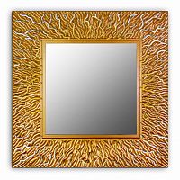 зеркало золотое квадратное 74х74 см с декором коралл coral в Энгельсе