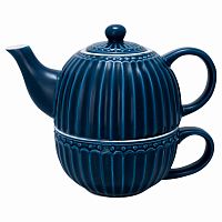 чайник с чашкой alice dark blue в Энгельсе
