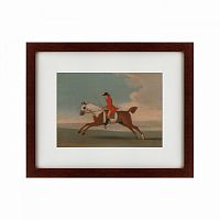 картина: chestnut racehorse exercised by a trainer, 1730 в Энгельсе
