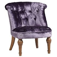 кресло sophie tufted slipper chair вельвет фиолетовое в Энгельсе