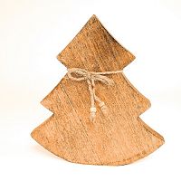 украшение новогоднее ель деревянная wooden tree, 23х23х2,5 см в Энгельсе