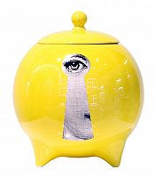 декоративная ваза с крышкой пьеро форназетти la chiave yellow в Энгельсе
