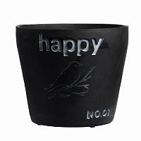 цветочный горшок happy чёрный в Энгельсе