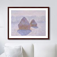 картина: haystacks (effect of snow and sun), 1891г. в Энгельсе