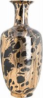 ваза керамическая классическая с высоким горлышком и рисунком 39 см leopard бежевая в Энгельсе