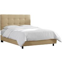 кровать двуспальная 160х200 бежевая alice tufted beige в Энгельсе