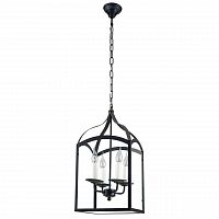 дизайнерская подвесная люстра spot light cage 9500404 черная в Энгельсе