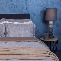комплект постельного белья decoflux сатин 1.5 спальный versaille grey в Энгельсе