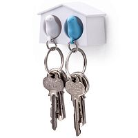 держатель+брелок для ключей двойной mini sparrow белый-голубой в Энгельсе