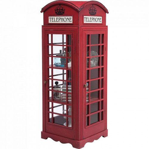 шкаф-витрина london telephone красный в Энгельсе