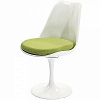 стул eero saarinen style tulip chair зеленая подушка в Энгельсе