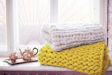 плед нежность жёлтый большой в Энгельсе