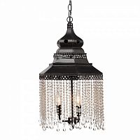 люстра подвесная черная с хрустальными подвесками chandelier в Энгельсе