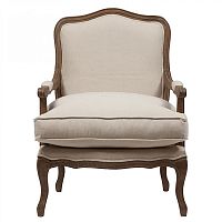 кресло мягкое с подлокотниками бежевое louisa bergere chair в Энгельсе