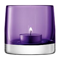 подсвечник стеклянный фиолетовый для чайной свечи light colour, 8,5 см в Энгельсе