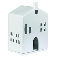 подсвечник-домик белый с круглыми окном light house round door в Энгельсе