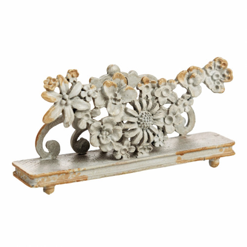 подставка для визиток pewter flower серая в Энгельсе