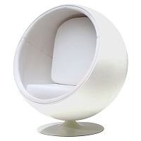 кресло eero ball chair белое в Энгельсе