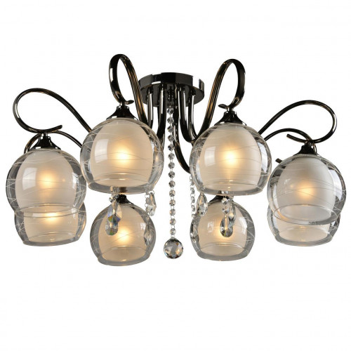 потолочная люстра idlamp merinella 877/8pf-darkchrome в Энгельсе