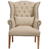 кресло quinn tufted armchair бежевое в Энгельсе