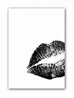 постер kiss а4 (черный) в Энгельсе