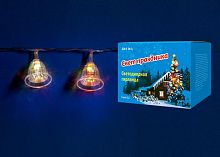 светодиодная гирлянда «колокольчики» 280см rgb (07919) uniel uld-s0280-020/dta rgb ip20 bells в Энгельсе