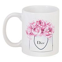 кружка с рисунком dior peonies в Энгельсе