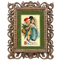 репродукция старинной рождественской гравюры best wishes в Энгельсе