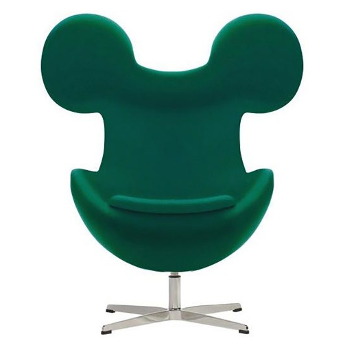 кресло egg mickey зеленое в Энгельсе