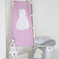 плед зайка 60*90 св.астра+белый в Энгельсе