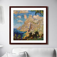 картина: view of monte solaro, capri, 1940г. в Энгельсе